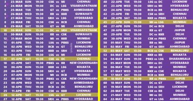 IPL 2025 Single Image Complete New Schedule Download