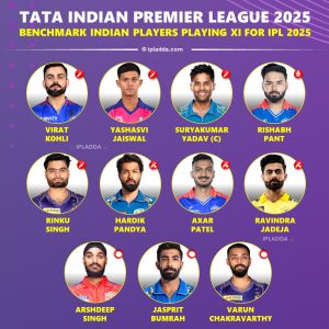 IPL 2025 Pre-Tournament Benchmark Indian Players Playing 11