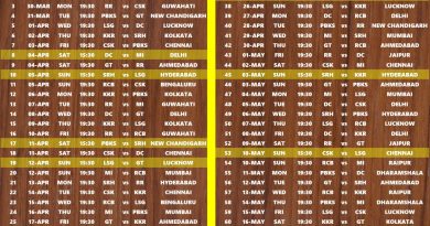 IPL 2026 Full Tournament Schedule Released - Download Pdf