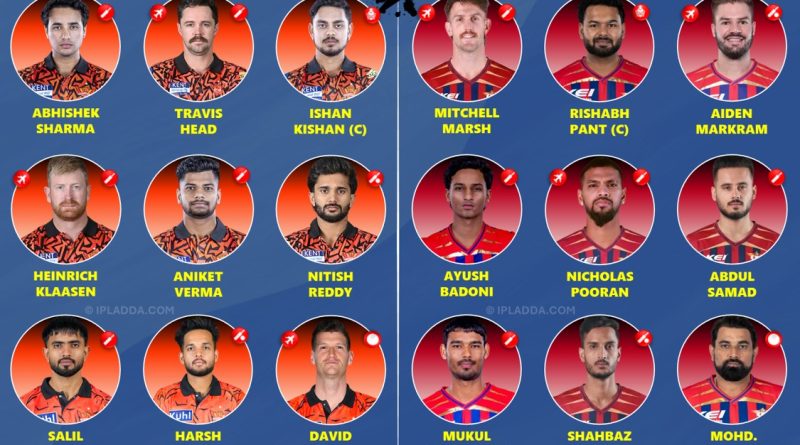 IPL 2026 SRH vs LSG 10th Match Each Team Best Playing 11